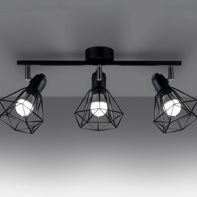 Stropní svítidlo SOLLUX ARTEMIS 3 černé E14 3x40W bez žárovky SL.1107 (obrázek 6)