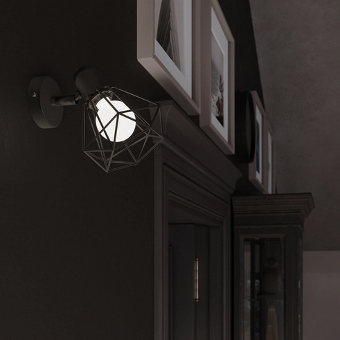 Nástěnné svítidlo SOLLUX ARTEMIS 1S černé E14 1x40W bez žárovky SL.1108 (obrázek 3)