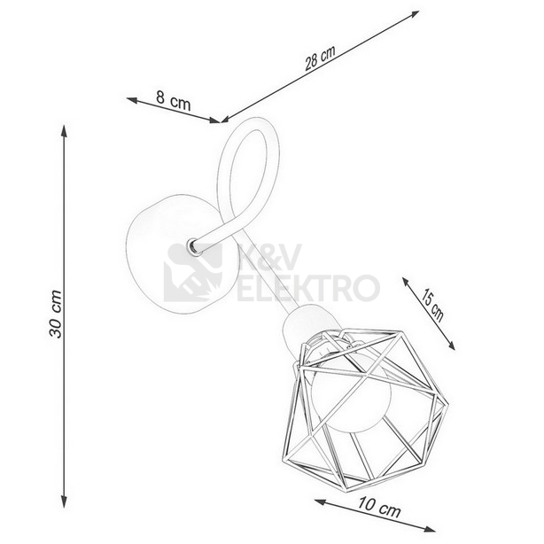 Obrázek produktu Nástěnné svítidlo SOLLUX ARTEMIS 1S černé E14 1x40W bez žárovky SL.1108 4