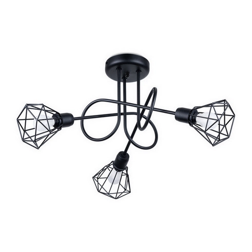 Lustr SOLLUX ARTEMIS 3S černý E14 3x40W bez žárovky SL.1109