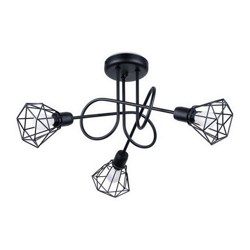 Lustr SOLLUX ARTEMIS 3S černý E14 3x40W bez žárovky SL.1109