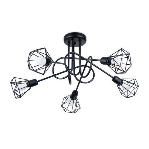 Lustr SOLLUX ARTEMIS 5S černý E14 5x40W bez žárovky SL.1110