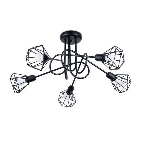 Lustr SOLLUX ARTEMIS 5S černý E14 5x40W bez žárovky SL.1110