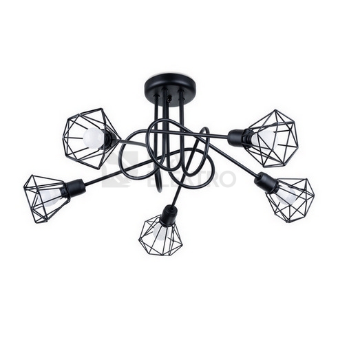 Obrázek produktu Lustr SOLLUX ARTEMIS 5S černý E14 5x40W bez žárovky SL.1110 0