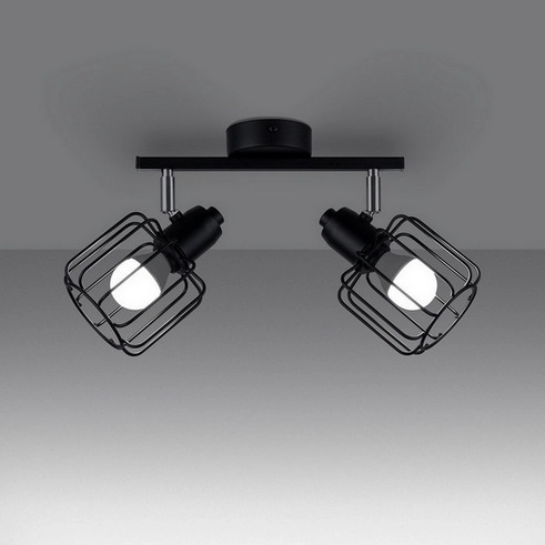 Stropní svítidlo SOLLUX BELUCI 2 černé E14 2x40W bez žárovky SL.1115 (obrázek 6)