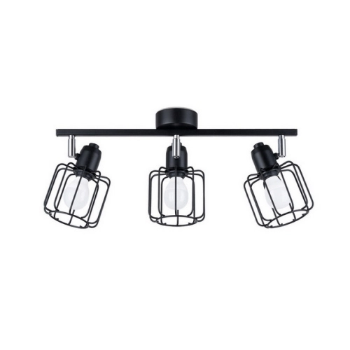Stropní svítidlo SOLLUX BELUCI 3 černé E14 3x40W bez žárovky SL.1116
