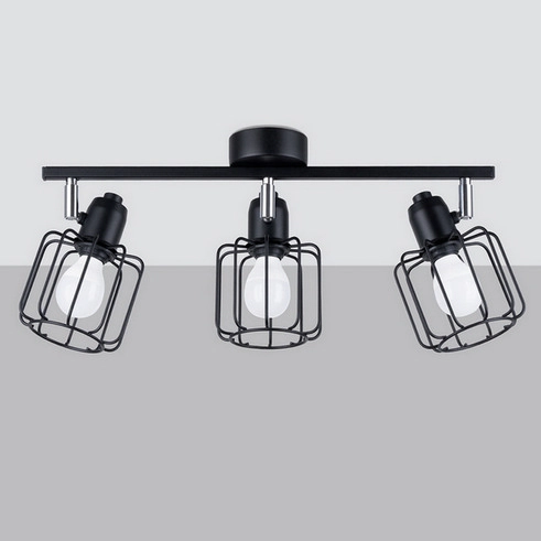 Stropní svítidlo SOLLUX BELUCI 3 černé E14 3x40W bez žárovky SL.1116 (obrázek 3)