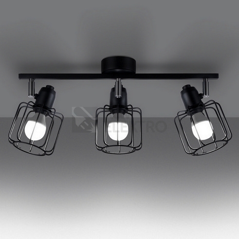 Obrázek produktu Stropní svítidlo SOLLUX BELUCI 3 černé E14 3x40W bez žárovky SL.1116 2