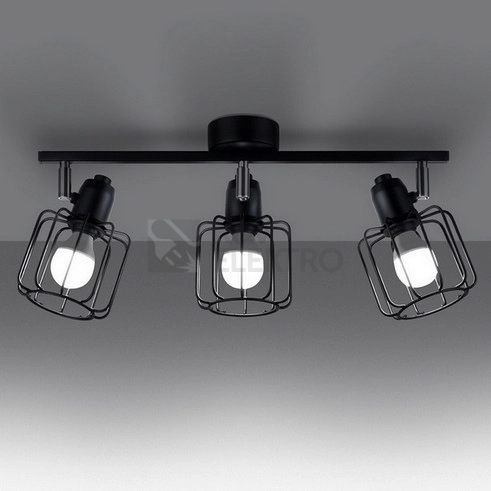 Obrázek produktu Stropní svítidlo SOLLUX BELUCI 3 černé E14 3x40W bez žárovky SL.1116 2