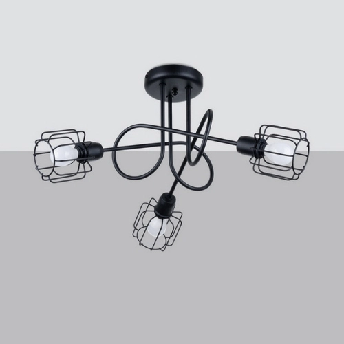 Lustr SOLLUX BELUCI 3S černý E14 3x40W bez žárovky SL.1118 (obrázek 2)
