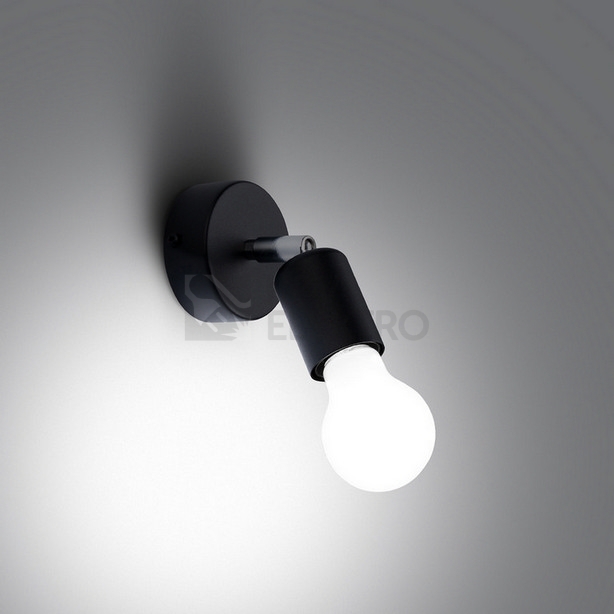 Obrázek produktu Nástěnné svítidlo SOLLUX FORNES 1 černé E27 1x60W bez žárovky SL.1120 2