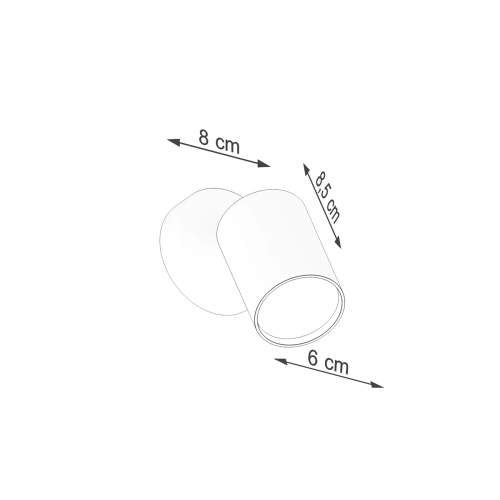 Nástěnné svítidlo SOLLUX LEMMI 1 černé GU10 1x40W bez žárovky SL.1126 (obrázek 3)