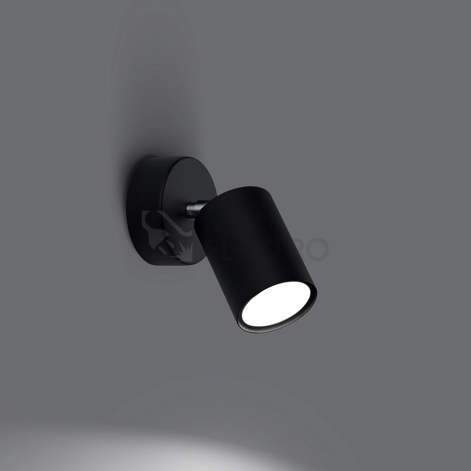 Obrázek produktu Nástěnné svítidlo SOLLUX LEMMI 1 černé GU10 1x40W bez žárovky SL.1126 2