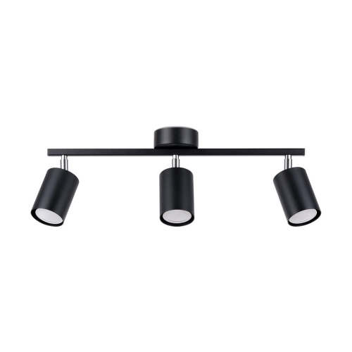Stropní svítidlo SOLLUX LEMMI 3 černé GU10 3x40W bez žárovky SL.1128