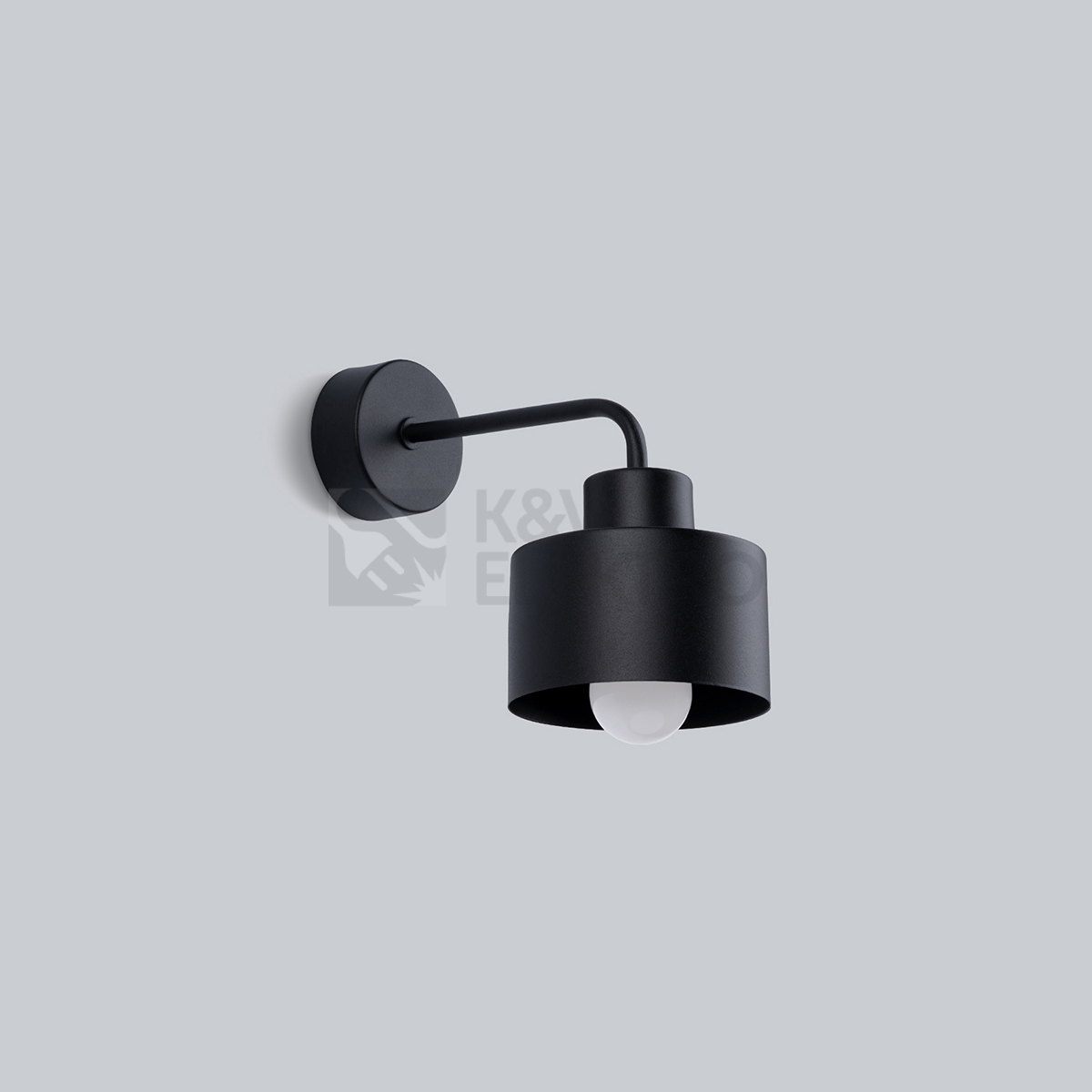 Obrázek produktu Nástěnné svítidlo SOLLUX SAVAR 1 černé E27 1x60W bez žárovky SL.1129 1