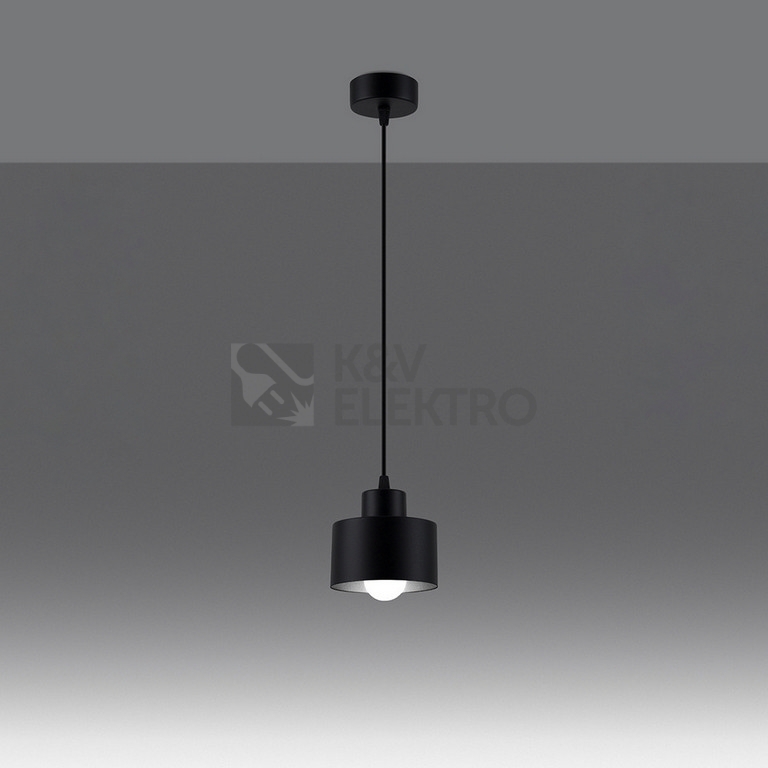 Obrázek produktu Závěsné svítidlo SOLLUX SAVAR 1 černé E27 1x60W bez žárovky SL.1132 2