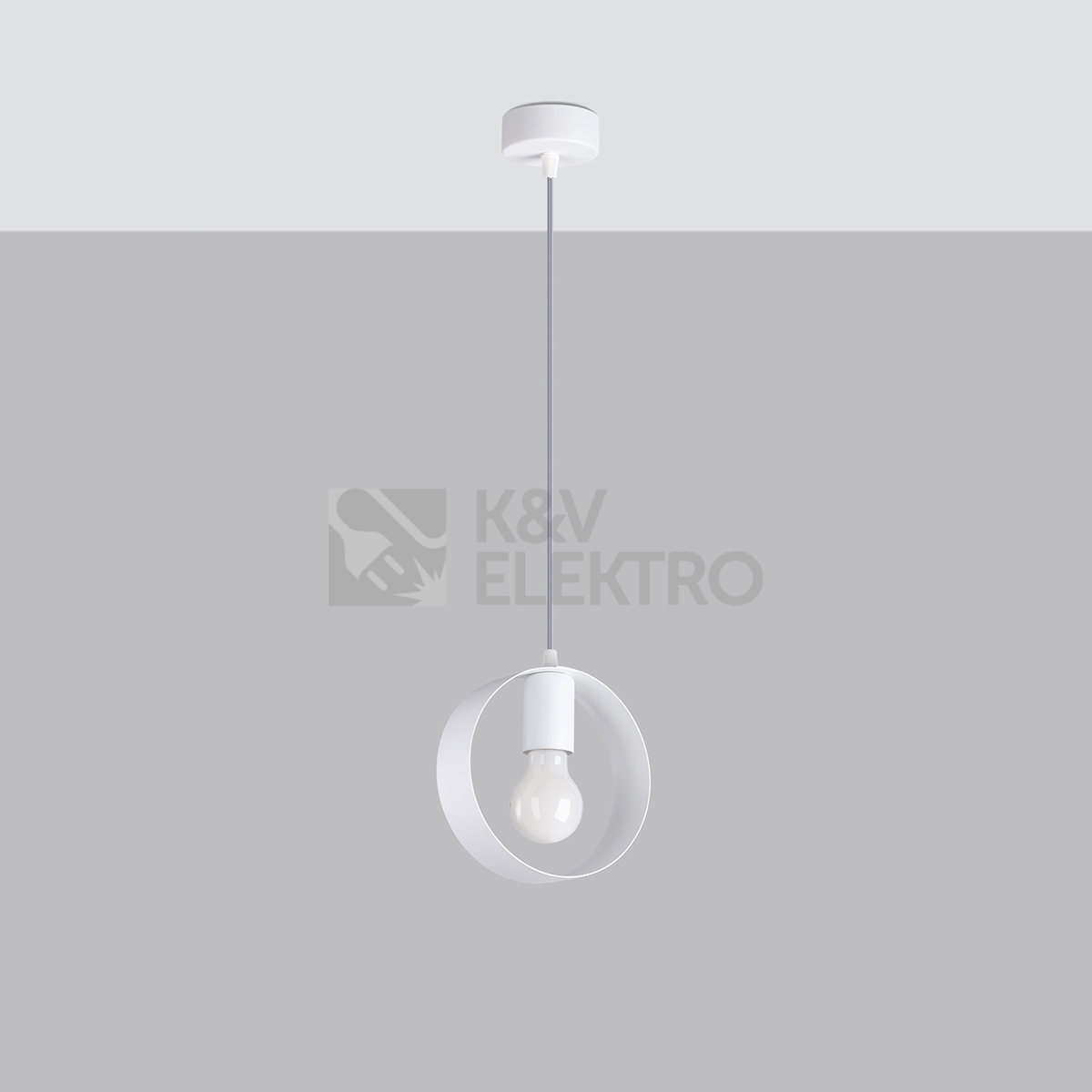 Obrázek produktu Závěsné svítidlo SOLLUX TITRAN 1 bílé E27 1x60W bez žárovky SL.1137 1