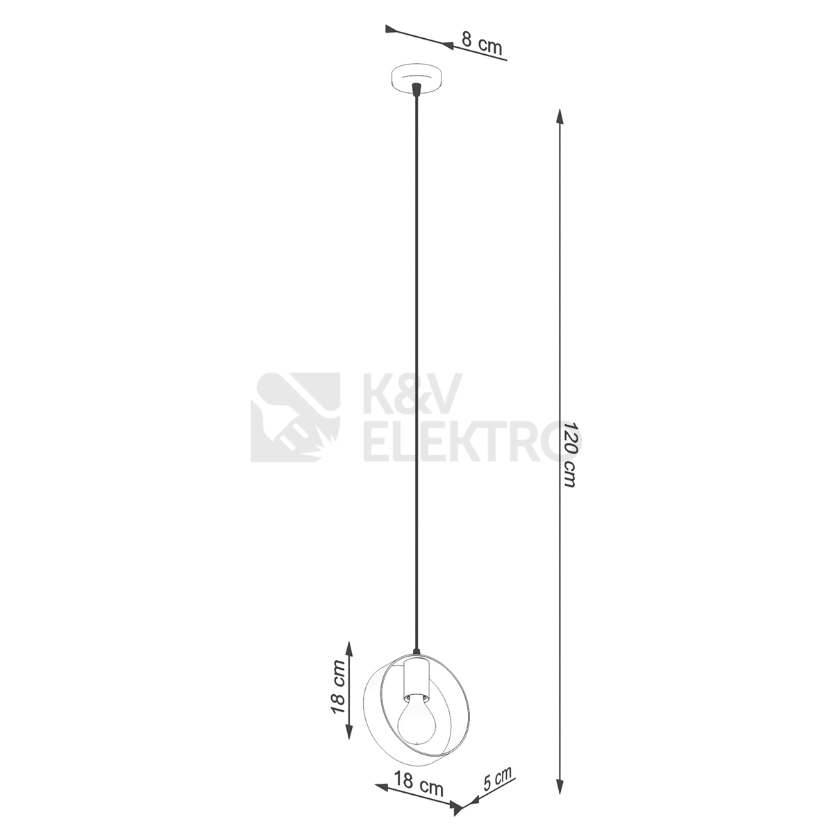 Obrázek produktu Závěsné svítidlo SOLLUX TITRAN 1 bílé E27 1x60W bez žárovky SL.1137 4