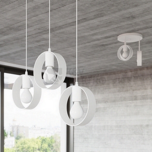 Obrázek produktu Závěsné svítidlo SOLLUX TITRAN 1 bílé E27 1x60W bez žárovky SL.1137 8