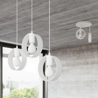 Závěsné svítidlo SOLLUX TITRAN 3 bílé E27 3x60W bez žárovky SL.1138 (obrázek 3)