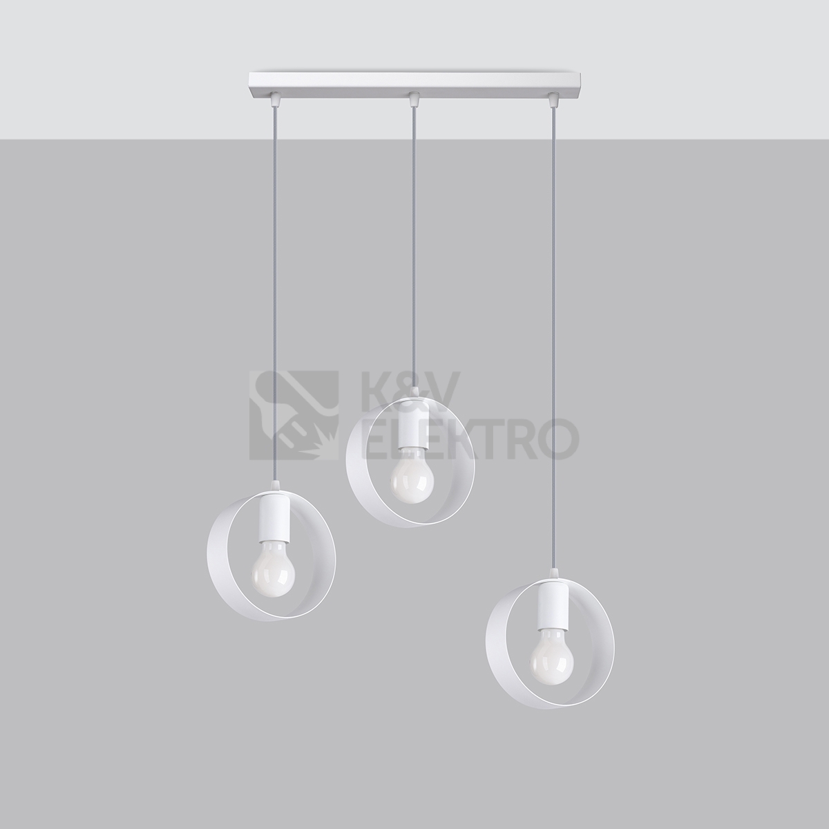 Obrázek produktu Závěsné svítidlo SOLLUX TITRAN 3 bílé E27 3x60W bez žárovky SL.1138 1