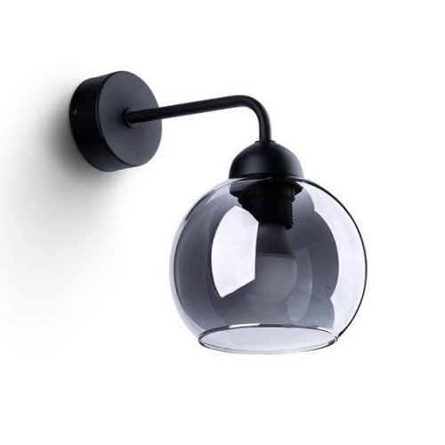 Nástěnné svítidlo SOLLUX ALINO 1 černé E27 1x60W bez žárovky SL.1139