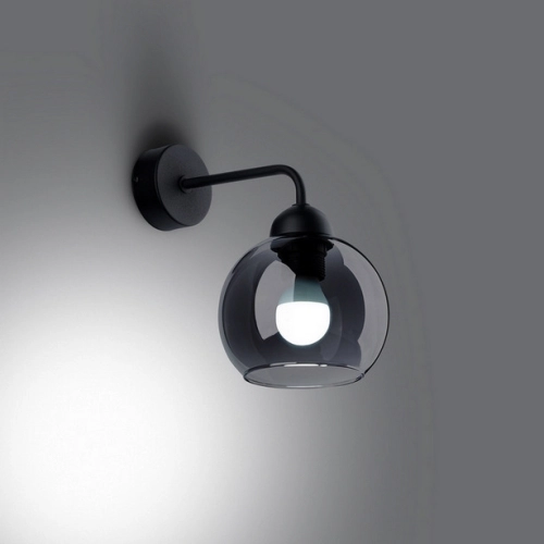 Nástěnné svítidlo SOLLUX ALINO 1 černé E27 1x60W bez žárovky SL.1139 (obrázek 8)