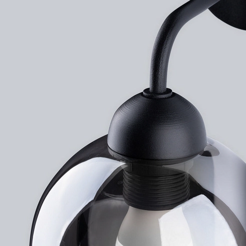 Nástěnné svítidlo SOLLUX ALINO 1 černé E27 1x60W bez žárovky SL.1139 (obrázek 4)