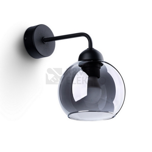 Nástěnné svítidlo SOLLUX ALINO 1 černé E27 1x60W bez žárovky SL.1139