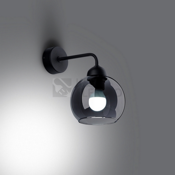 Obrázek produktu Nástěnné svítidlo SOLLUX ALINO 1 černé E27 1x60W bez žárovky SL.1139 2