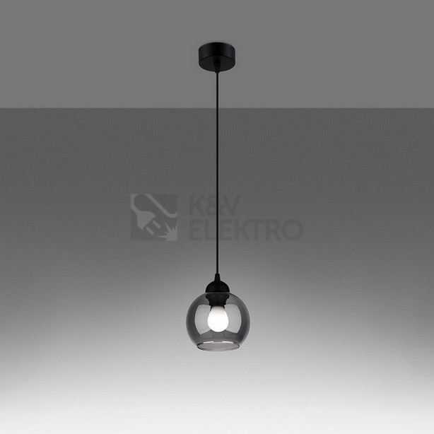 Obrázek produktu Závěsné svítidlo SOLLUX ALINO 1 černé E27 1x60W bez žárovky SL.1141 2