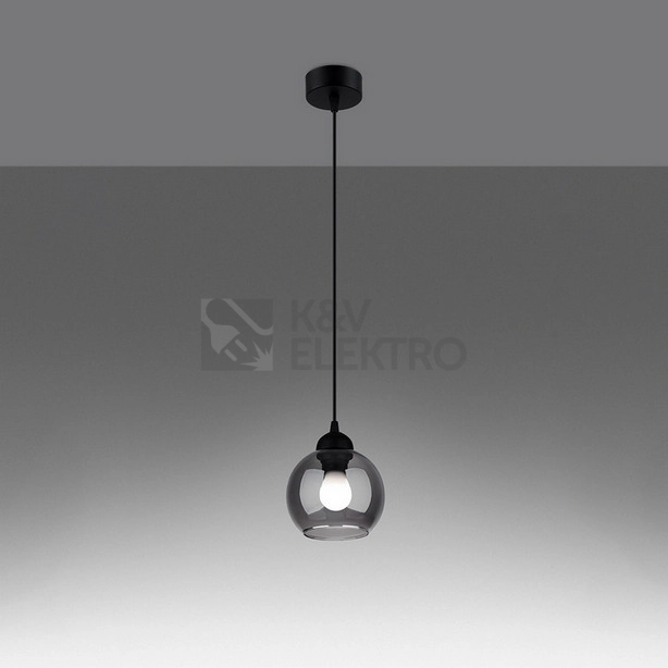 Obrázek produktu Závěsné svítidlo SOLLUX ALINO 1 černé E27 1x60W bez žárovky SL.1141 2