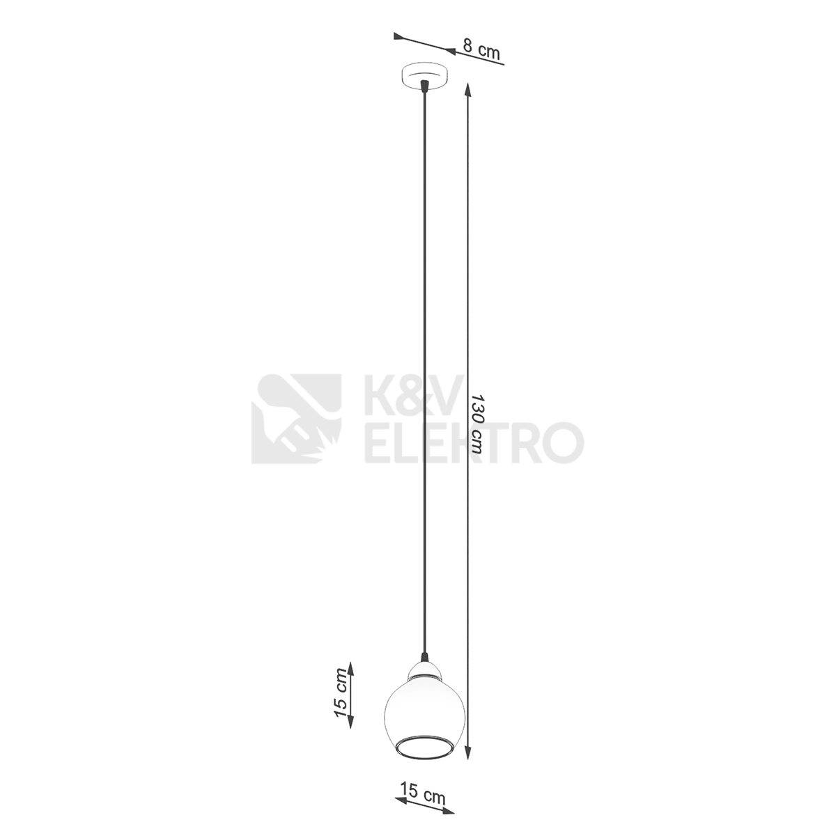 Obrázek produktu Závěsné svítidlo SOLLUX ALINO 1 černé E27 1x60W bez žárovky SL.1141 3