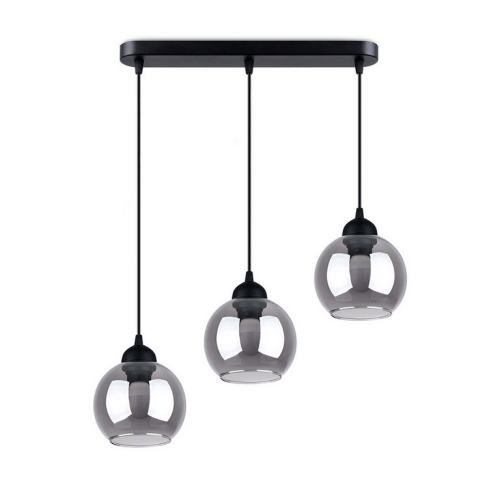 Závěsné svítidlo SOLLUX ALINO 3 černé E27 3x60W bez žárovky SL.1142