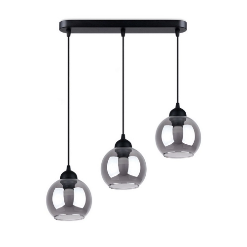 Závěsné svítidlo SOLLUX ALINO 3 černé E27 3x60W bez žárovky SL.1142