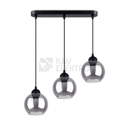Závěsné svítidlo SOLLUX ALINO 3 černé E27 3x60W bez žárovky SL.1142