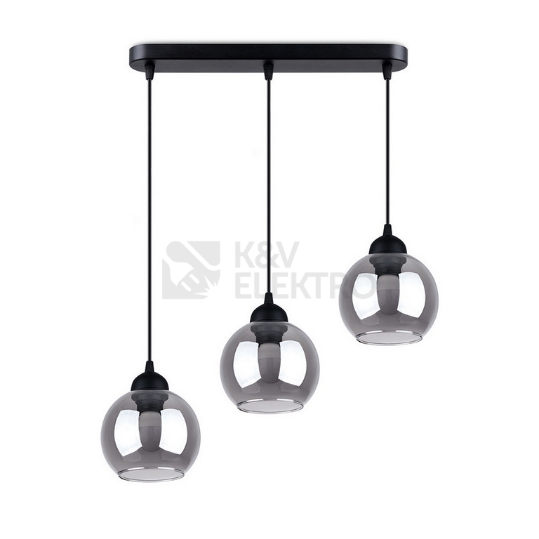 Obrázek produktu Závěsné svítidlo SOLLUX ALINO 3 černé E27 3x60W bez žárovky SL.1142 0