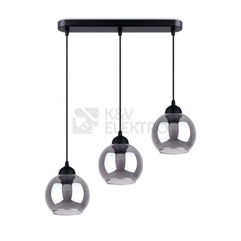 Obrázek produktu Závěsné svítidlo SOLLUX ALINO 3 černé E27 3x60W bez žárovky SL.1142 0