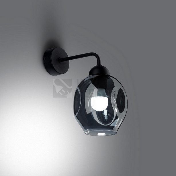 Obrázek produktu Nástěnné svítidlo SOLLUX FILLAN 1 černé E27 1x60W bez žárovky SL.1143 2