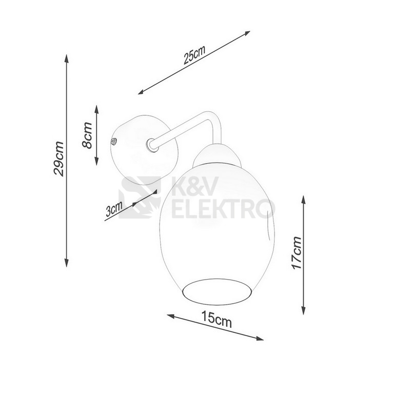 Obrázek produktu Nástěnné svítidlo SOLLUX FILLAN 1 černé E27 1x60W bez žárovky SL.1143 4