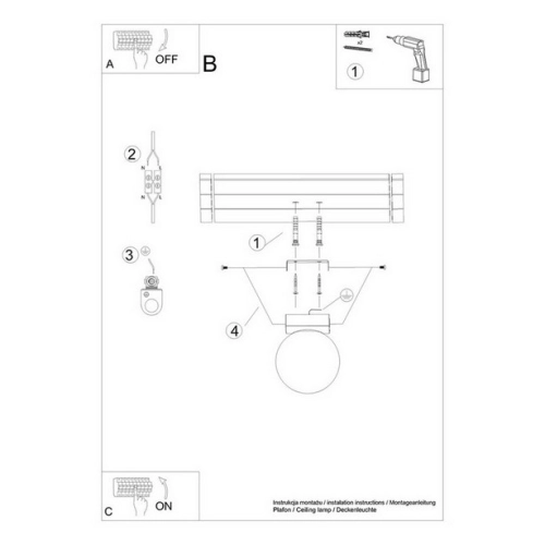 Stropní svítidlo SOLLUX YOLI 1 bílé G9 1x12W bez žárovky SL.1146 (obrázek 8)