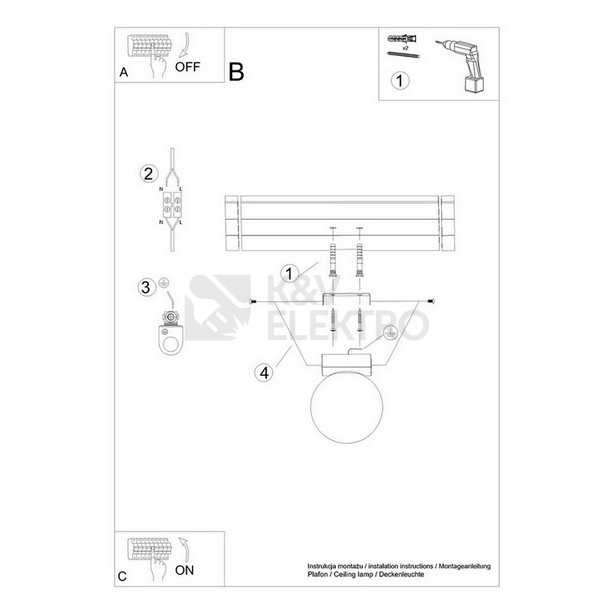 Obrázek produktu Stropní svítidlo SOLLUX YOLI 1 bílé G9 1x12W bez žárovky SL.1146 4