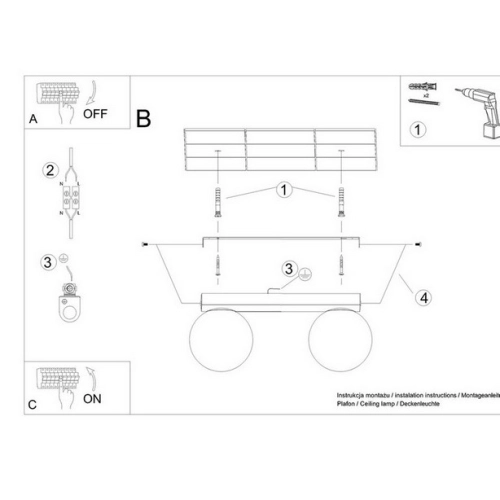 Stropní svítidlo SOLLUX YOLI 2 bílé G9 2x12W bez žárovky SL.1147 (obrázek 5)