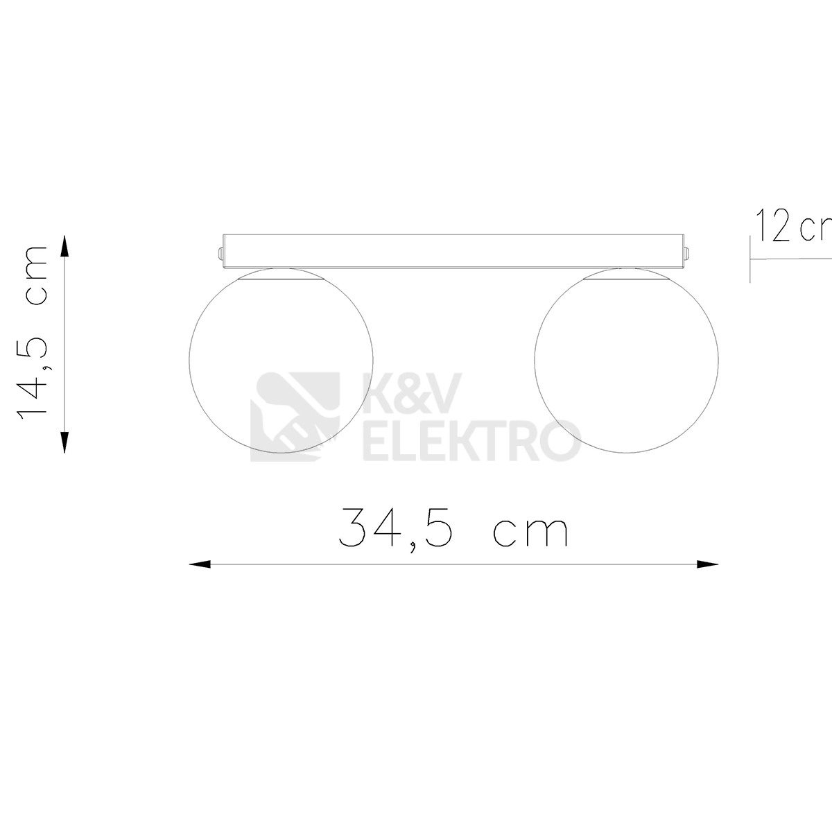 Obrázek produktu Stropní svítidlo SOLLUX YOLI 2 bílé G9 2x12W bez žárovky SL.1147 3