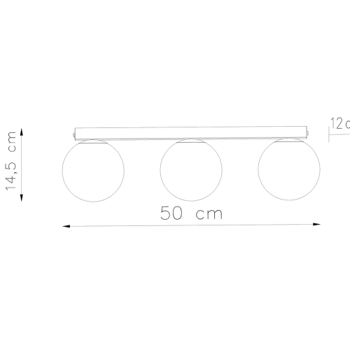 Stropní svítidlo SOLLUX YOLI 3 bílé G9 3x12W bez žárovky SL.1148 (obrázek 5)