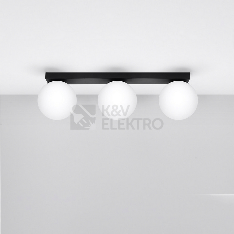 Obrázek produktu Stropní svítidlo SOLLUX YOLI 3 černé G9 3x12W bez žárovky SL.1153 1