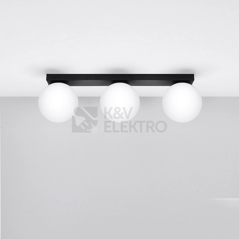 Obrázek produktu Stropní svítidlo SOLLUX YOLI 3 černé G9 3x12W bez žárovky SL.1153 1