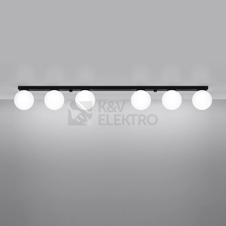 Obrázek produktu Stropní svítidlo SOLLUX YOLI 6 černé G9 6x12W bez žárovky SL.1155 2