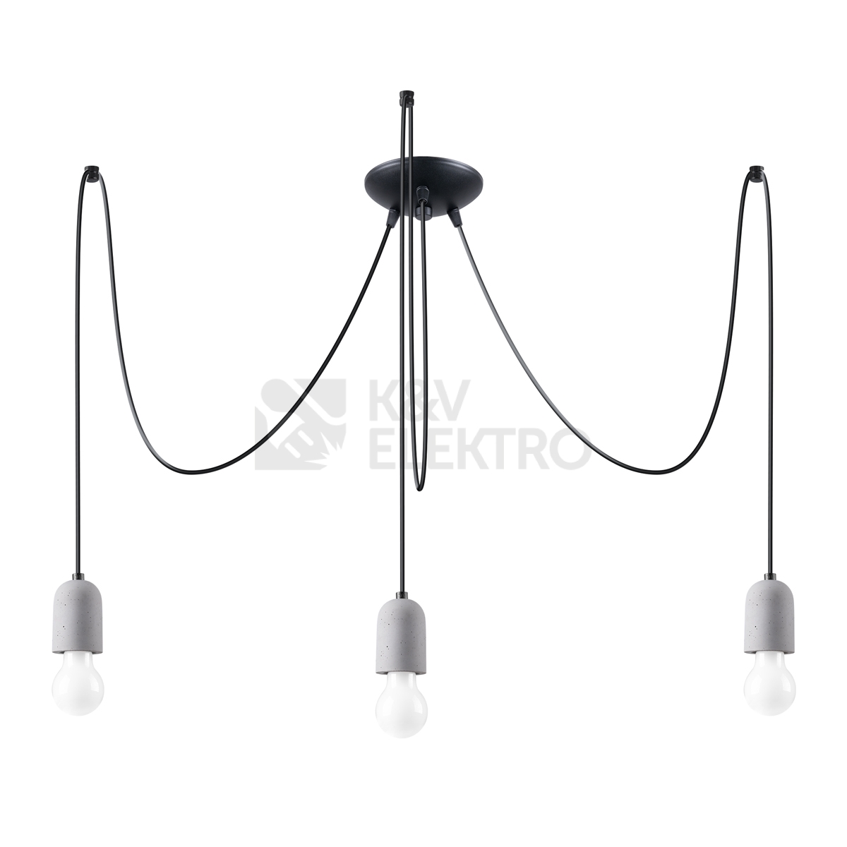 Obrázek produktu Lustr SOLLUX NESO 3 E27 3x15W bez žárovky SL.1160 0