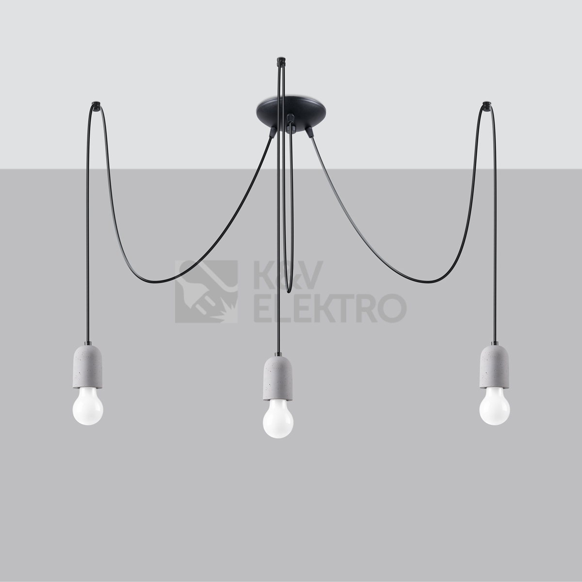 Obrázek produktu Lustr SOLLUX NESO 3 E27 3x15W bez žárovky SL.1160 3